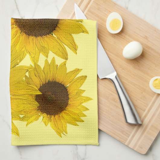 ひまわり キッチンタオル (四つ折り)