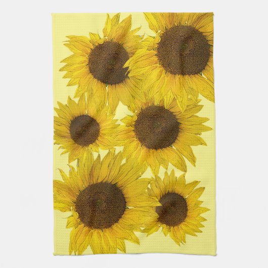 ひまわり キッチンタオル (縦)