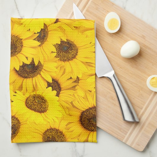 ひまわり キッチンタオル (四つ折り)