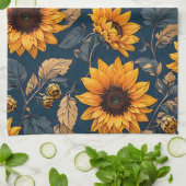 ひまわり キッチンタオル (折り畳み)
