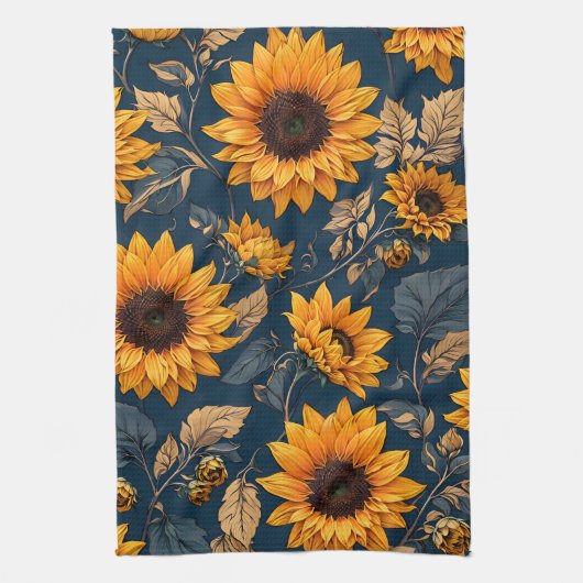 ひまわり キッチンタオル (縦)