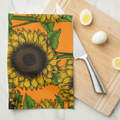 ひまわり キッチンタオル (四つ折り)