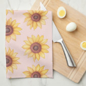 「ひまわり」 キッチンタオル (四つ折り)