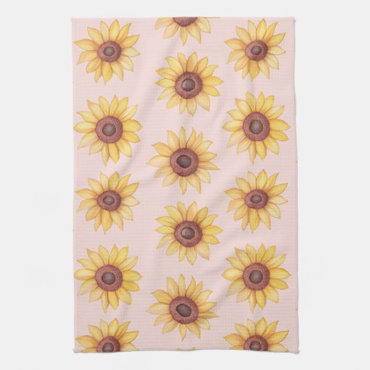 「ひまわり」 キッチンタオル (縦)