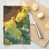 ひまわり キッチンタオル (四つ折り)