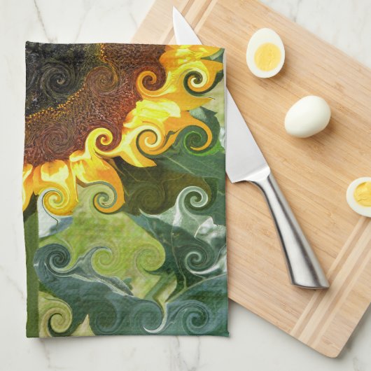 ひまわり キッチンタオル (四つ折り)