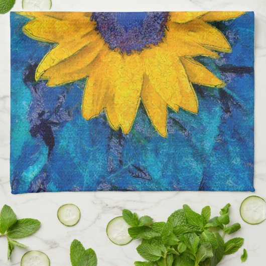 ひまわり キッチンタオル (折り畳み)