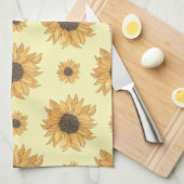 ひまわり キッチンタオル (四つ折り)