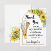 ひまわり キッチン 感謝カード ボホ クッキング (正面/裏面)