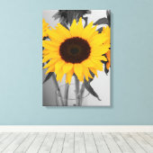ひまわり キャンバスプリント (インサイチュ (ウッドフロア))