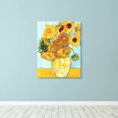 ひまわり キャンバスプリント (インサイチュ (ウッドフロア))
