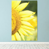 ひまわり キャンバスプリント (インサイチュ (ウッドフロア))