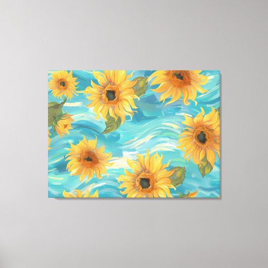 ひまわり キャンバスプリント (正面)