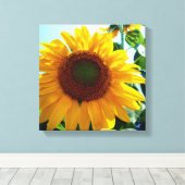ひまわり キャンバスプリント (インサイチュ (ウッドフロア))