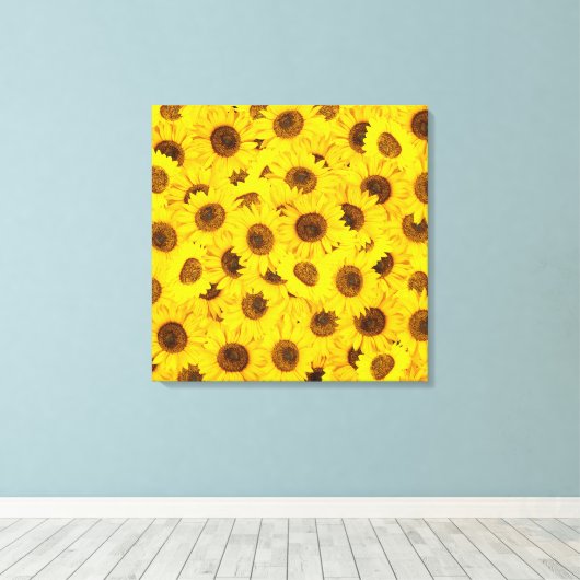 ひまわり キャンバスプリント (インサイチュ (ウッドフロア))
