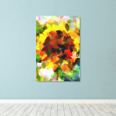 ひまわり キャンバスプリント (インサイチュ (ウッドフロア))
