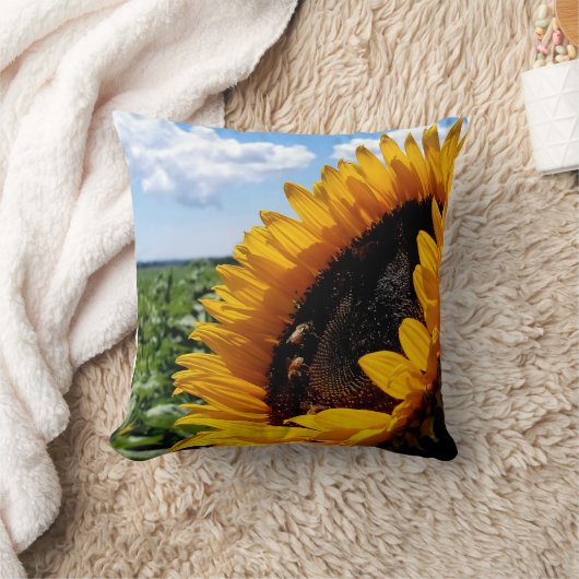 ひまわり クッション (ブランケット)