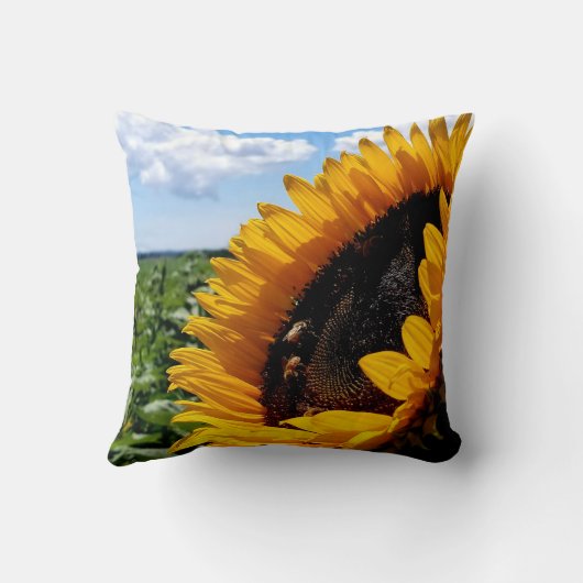 ひまわり クッション (裏面)