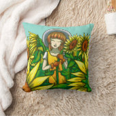 ひまわり クッション (ブランケット)