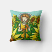 ひまわり クッション (裏面)