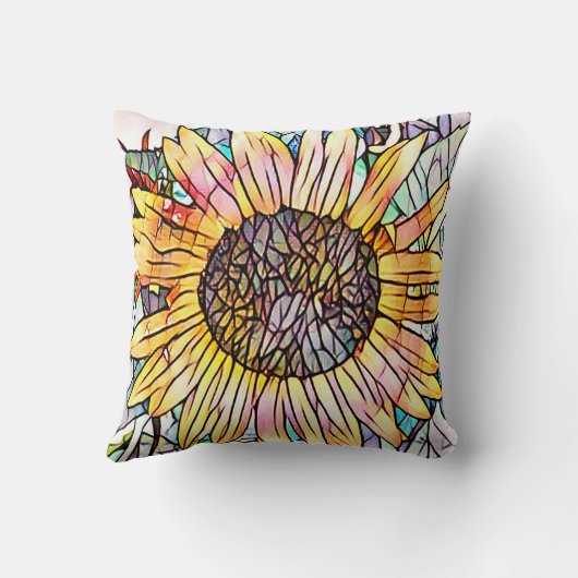 ひまわり クッション (裏面)