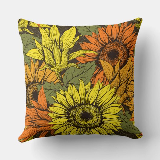 ひまわり クッション (裏面)