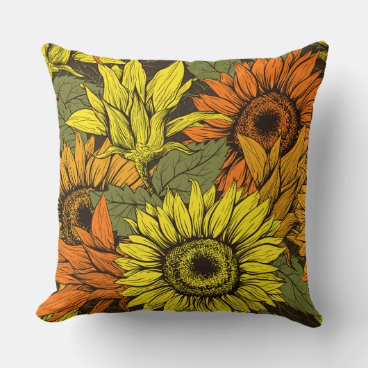 ひまわり クッション (正面)