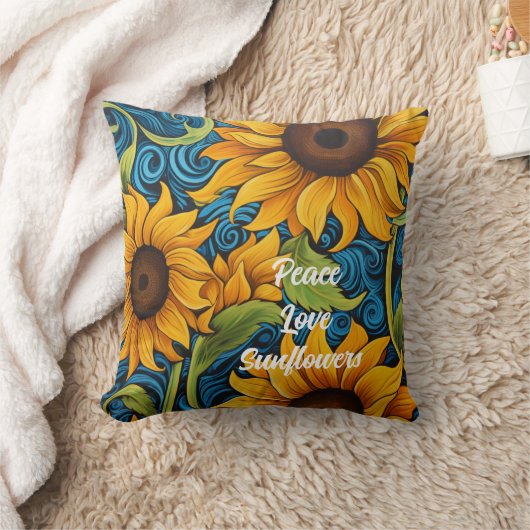 ひまわり クッション (ブランケット)