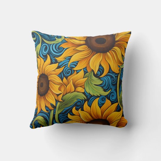 ひまわり クッション (裏面)