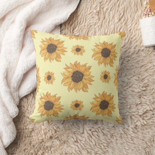 ひまわり クッション (ブランケット)