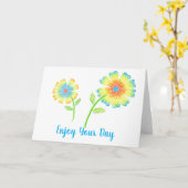 ひまわり グリーティング カード (黄色い花)