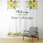 ひまわり グリーンウェルカム ウェディング タペストリー (インサイチュ)