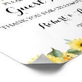 ひまわり グリーン 署名 ゲストブック ウェディング (角)