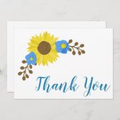 ひまわり・グレース サンキューカード (正面/裏面)