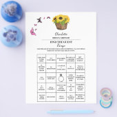 ひまわり ゲストを探せ ブライダルシャワービンゴ チラシ (シングル)