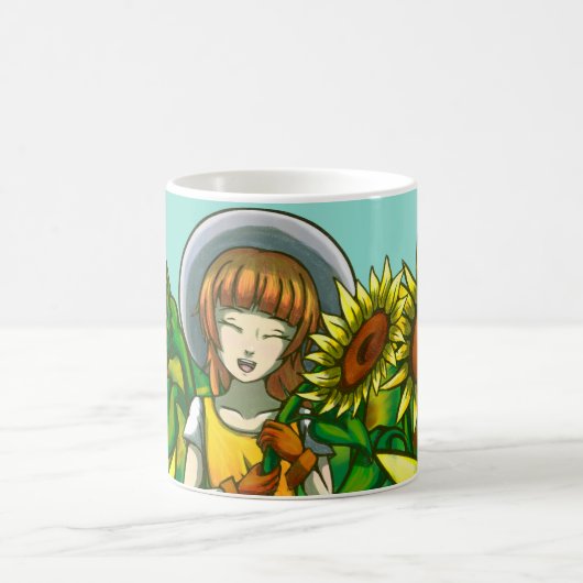 ひまわり コーヒーマグカップ (中央)