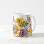 ひまわり コーヒーマグカップ (正面右)