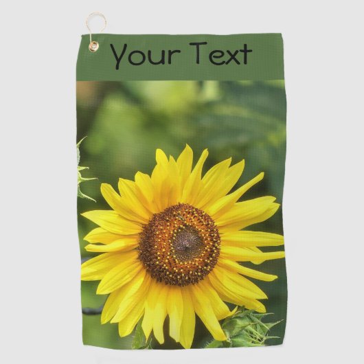 ひまわり ゴルフタオル (正面)