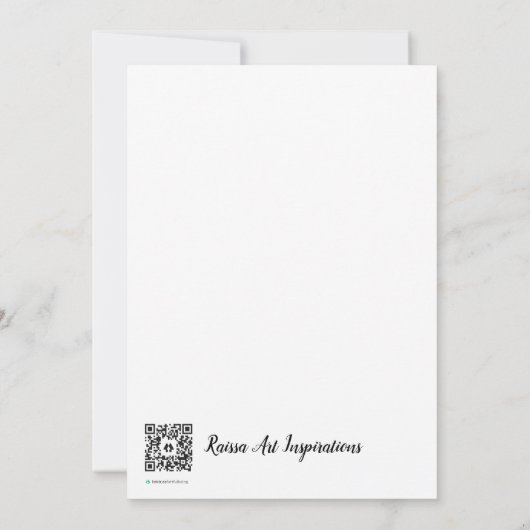 ひまわり サンキューカード (裏面)