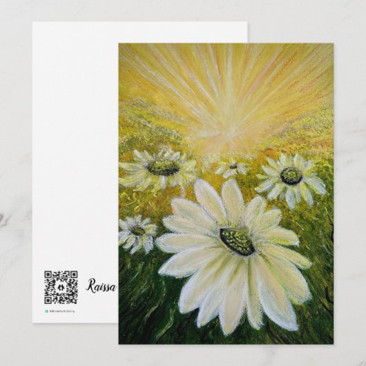 ひまわり サンキューカード (正面/裏面)