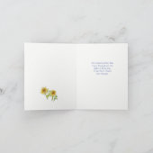 ひまわり サンキューカード (内部)