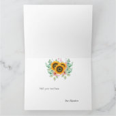 ひまわり サンキューカード (内部)