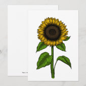 ひまわり サンキューカード (正面/裏面)