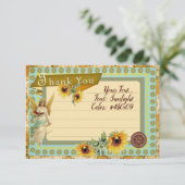 ひまわり – サンキューカード 出欠カード (スタンド正面)