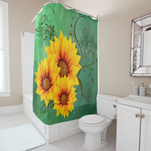 ひまわり シャワーカーテン (インサイチュ)