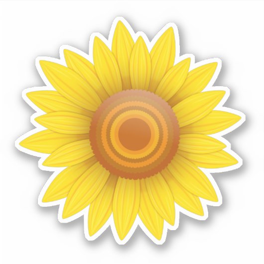 ひまわり シール (正面)