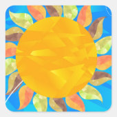 ひまわり スクエアシール (正面)