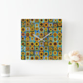 ひまわり スクエア壁時計 (ホーム)