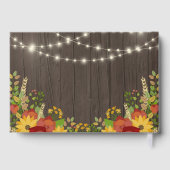 ひまわり&ストリングライト素朴リタイアメントパーティー ゲストブック (裏面)