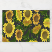 ひまわり スパークリングワインラベル (シングルラベル)